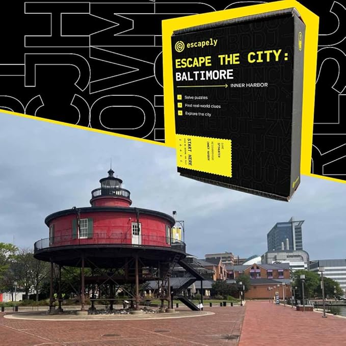 Baltimore Outdoor Escape Room | Real City Scavenger Hunt | Gifts for Adults &amp Families | 1-6 Players 2-3 Hours 1.5 Miles Walking Distance