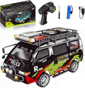 1:24 Scale RC Delica Van with Gearbox &amp Headlights 2.4Ghz Full Proportional 4WD RC Model Vehicle Remote Control Car for Adults &amp Hobbyists