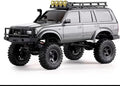 FMS 1/18 FCX18 RC Crawler Land Cruiser LC80 Toyota Officially Licensed 4WD RTR RC Rock Truck with 2.4Ghz Transmission Portal Axles LED Lights for Adults Hobby Gifts (Grey)