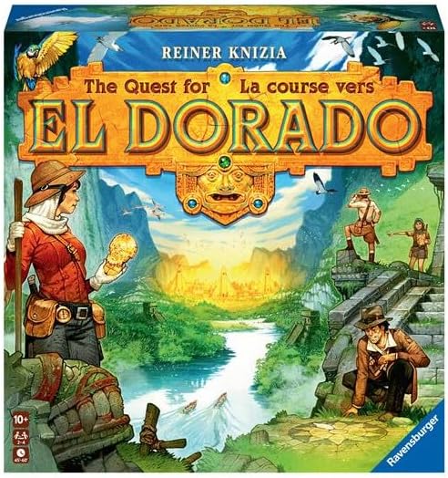 Ravensburger The Quest for El Dorado - Exciting Strategy Board Game | Suitable for Kids &amp Adults | Designed for 2-4 Players | Inclusive of Mini Expansion