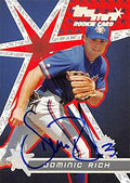 Sports Memorabilia Autograph Warehouse 343789 Dominic Rich Autographed Baseball Card - Toronto Blue Jays FT 2001 Topps Stars Rookie No. 186