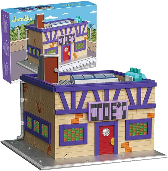 Simpasan Modular Building KitJoe's Bar Building Set for Adult Ideas Gift for Fans Movie Building House Sets Diner Brick Building Blocks for Adults(1748 Pieces)