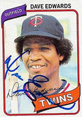 Sports Memorabilia Autograph Warehouse 245185 Dave Edwards Autographed Baseball Card - San Diego Padres 1980 Topps - No. 657