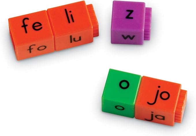 Learning Resources Juego de Palabras Spanish Reading Rods Word Game - Spanish Learning Board Games for Kids Bilingual Language Games