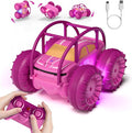 MaxTronic Amphibious Remote Control CarRechargeable RC Cars Toy 360° Flips Rotation Stunt Crawler 15KM/H 4WD All Terrain Outdoor Indoor Toy for Kids Boys Girls 3-12