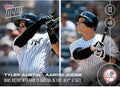 MLB Topps Now Card 351NY Yankees Tyler Austin/Aaron Judge Trading Card