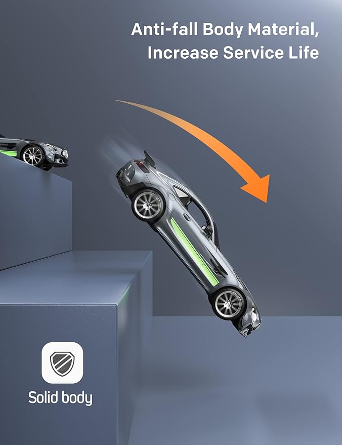 MIEBELY Remote Control Car Mercedes Benz 1/12 Scale Official Authorized GT R Pro Rc Cars 7.4V 900mAh Rechargeable Battery 2.4Ghz Rc Drift Cars W/LED Toy Car Birthday Gift for Boys Kids Adults Age 6+