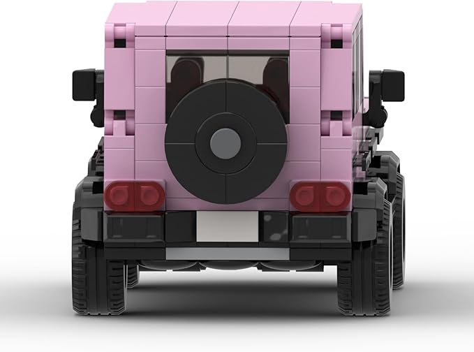 Custom Building Block Set G-Class SUV Model Pink DIY Construction Toy