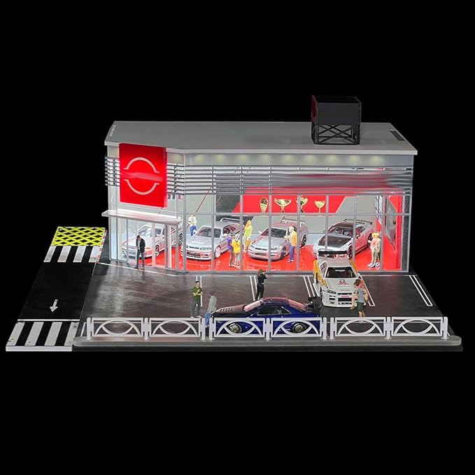 1/64 Scale Mini Building Scene Model (Cars Figures Not Included)