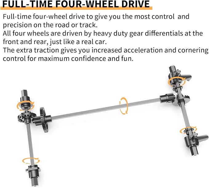 RC Drift Car 1:14 Remote Control Car 4WD Drift RC Cars Vehicle 28km/h High Speed Racing RC Drifting Car Gifts Toy for Boys Kids