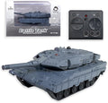 2.4GHz Mini RC Tank Toy with LED and Rotating Turret. The Ultimate Military Toy for Boys and Girls (Gray)