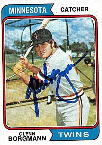 Sports Memorabilia Autograph Warehouse 245246 Glenn Borgmann Autographed Baseball Card - Minnesota Twins 1974 Topps - No. 547