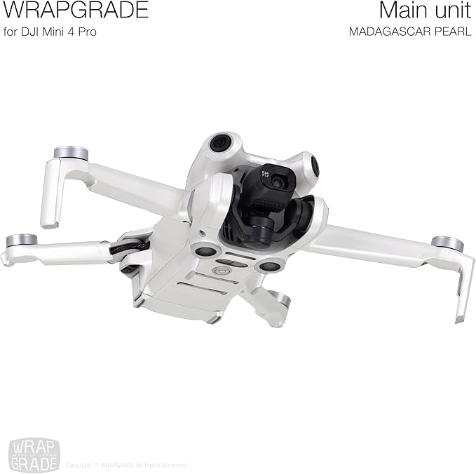 WRAPGRADE Skin Stickers Compatible with DJI Mini 4 Pro | Full Wrap (Madagascar Pearl)