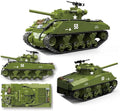 Generic WW2 Military Classic Model World War II M4A3 SHERMAN Medium Tank Building Blocks Toys Bricks for Boys (1175Pcs) Ages 15 and Up (100277)- without Original Box