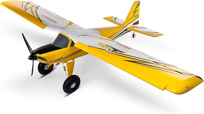 E-flite RC Airplane Super Timber 1.7m BNF Basic Transmitter Battery and Charger Not Included EFL02550