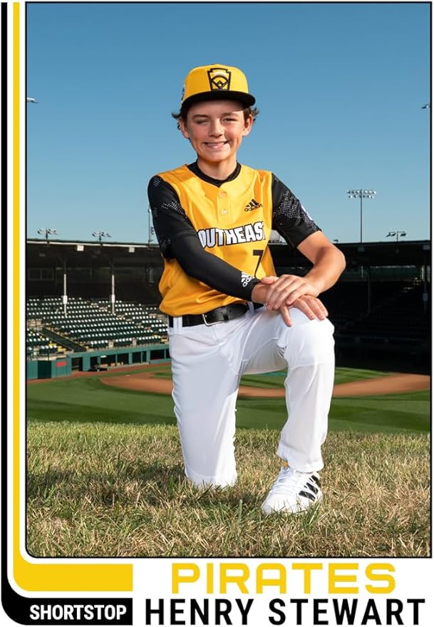 Personalized Baseball Cards 50 Count 1982 Retro Design for Youth &amp Travel Baseball or Softball. Customized with Player Photo Name and More.