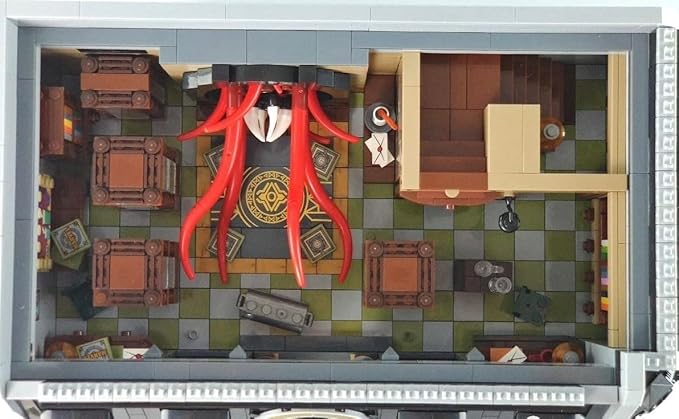 General Jim's New York Sanctorum Sanctum - Magic Library Santuary Modular City Bulding Blocks Set | Compatible with City Sets and All Major Brands
