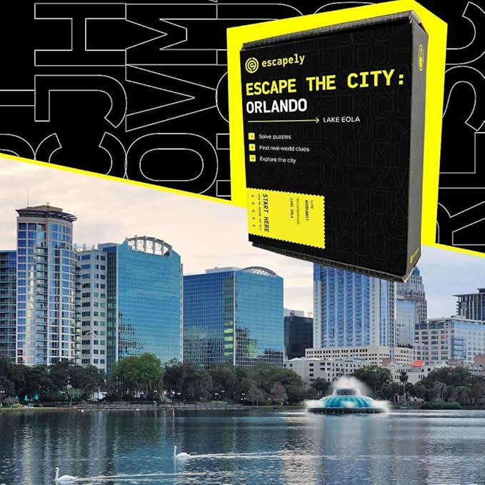 Orlando Outdoor Escape Room | Real City Scavenger Hunt | Gifts for Adults &amp Families | 1-6 Players 2-3 Hours 1.5 Miles Walking Distance