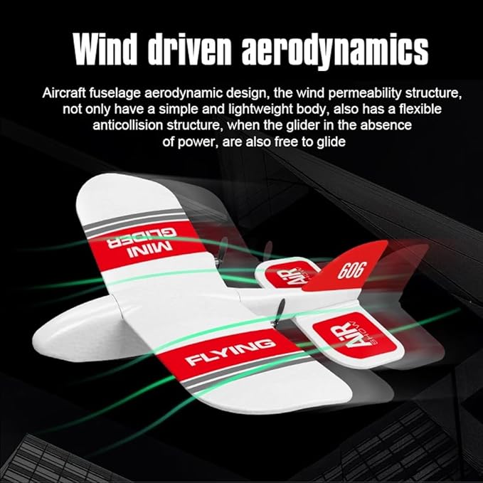 GoolRC KF606 RC Plane 2.4GHz 2 Channel Remote Control Airplane EPP Foam Fixed Wing Plane RTF Ready to Fly RC Glider Aircraft with 2 Battery for Beginners