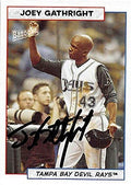 Sports Memorabilia Autograph Warehouse 247426 Joey Gathright Autographed Baseball Card 2005 Topps Bazooka No. 175 - Tampa Rays