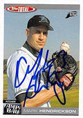 Sports Memorabilia Autograph Warehouse 247564 Mark Hendrickson Autographed Baseball Card - Tampa Rays 2004 Topps Total - No. 174