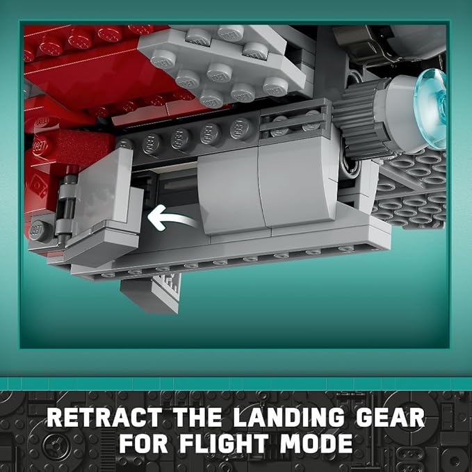 LEGO Star Wars Ahsoka Tano’s T-6 Jedi Shuttle Spaceship Toy - Star Wars Building Toys Set for Kids Boys &amp Girls Ages 9+ - Birthday Gift for Fans - 4 Minifigures - 75362