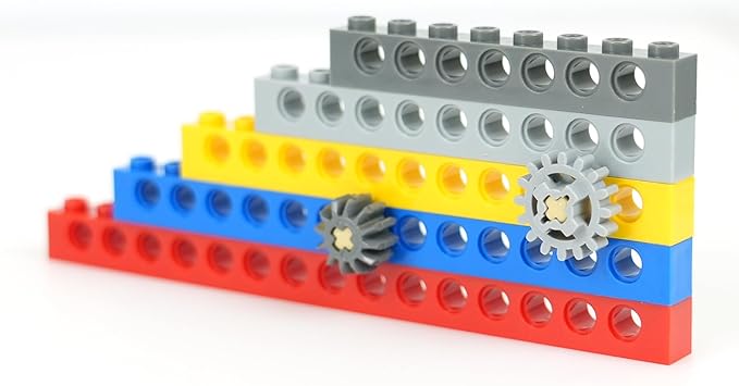 MALEKO Technical Parts Building Blocks Pieces Bulk Gears Beams Pins Liftarms Random EV3 Replacement Accessories Compatible with Major Car Parts