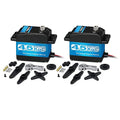 2 Packs 45KG High Torque Servo 8.4V Coreless RC Steering Servo Motors Stainless Steel Gear Low Profile Waterproof for 1/8 1/10 1/12 Scale Cars DIY Robotic-270 Degree