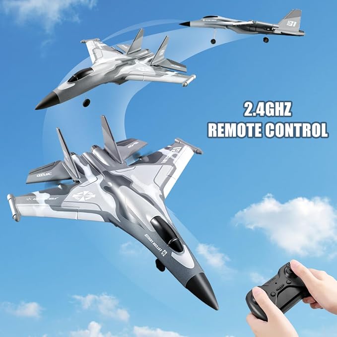 Rc Plane F-22 Stealth Raptor Remote Control Airplane 3 Channel Stunt Fighter with 3 Modes Xpilot Stabilization System Easy Fly for Beginners Aircraft Toy Gift for Adults