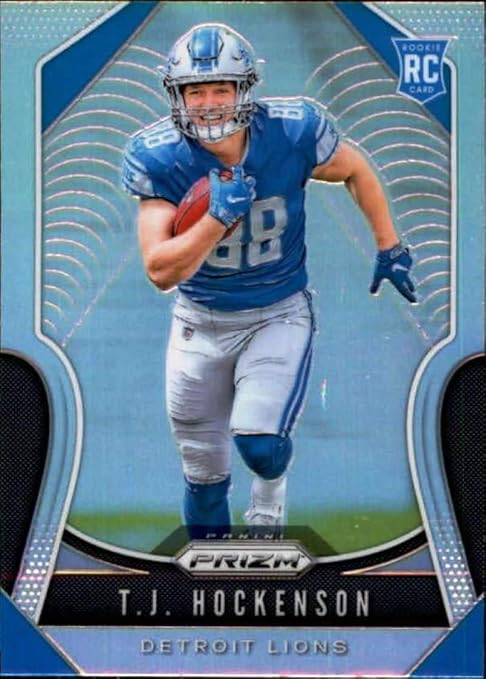 2019 Panini Prizm Prizm Silver #364 T.J. Hockenson Detroit Lions RC Rookie NFL Football Trading Card