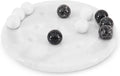 Radicaln Marble Tic Tac Toe Board Game 10 Inches White &amp Black Handmade Adults Brain Games for Tabletop Ideal Tic Tac Toe Strategy Board Games for Game Night
