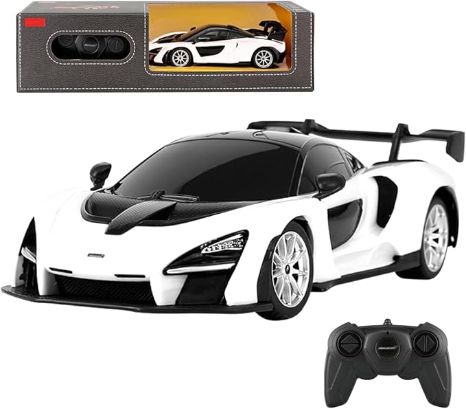 1:24 Scale Remote Control Car for McLaren Senna 2.4GHz Model RC Cars Electric Sport Racing Hobby Vehicle Gift for Adults Kids Boys Girls - White