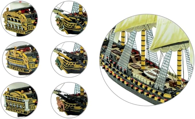 Warlord Black Seas The Age of Sail Royal Navy 3rd Rates of Renown for Black Seas Table Top Ship Combat Battle War Game 792011002 Unpainted