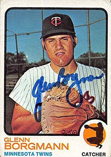 Sports Memorabilia Autograph Warehouse 245029 Glenn Borgmann Autographed Baseball Card - Minnesota Twins 1973 Topps - No. 284
