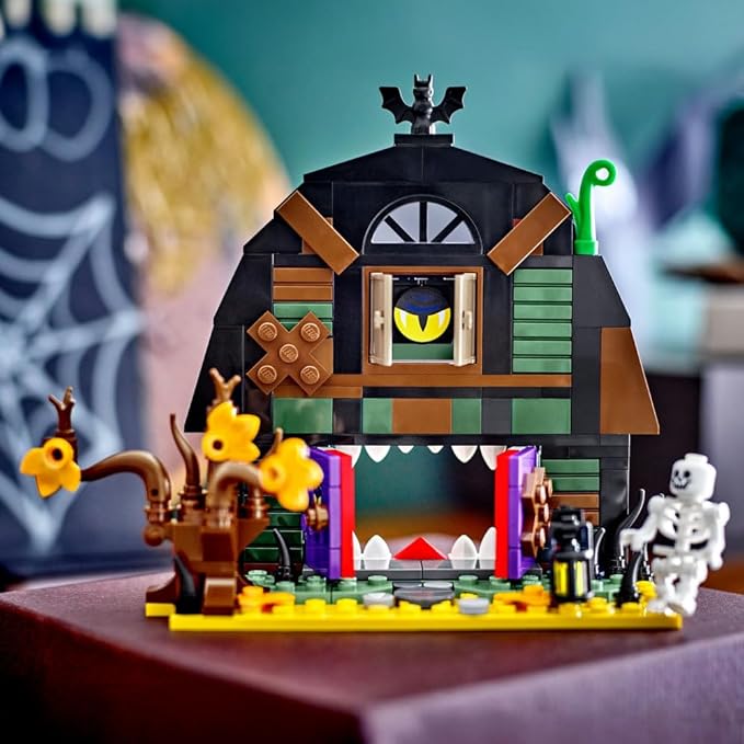 LEGO Halloween Barn Skeleton Building Toy with Minifigure Set for Ages 8+ 40721