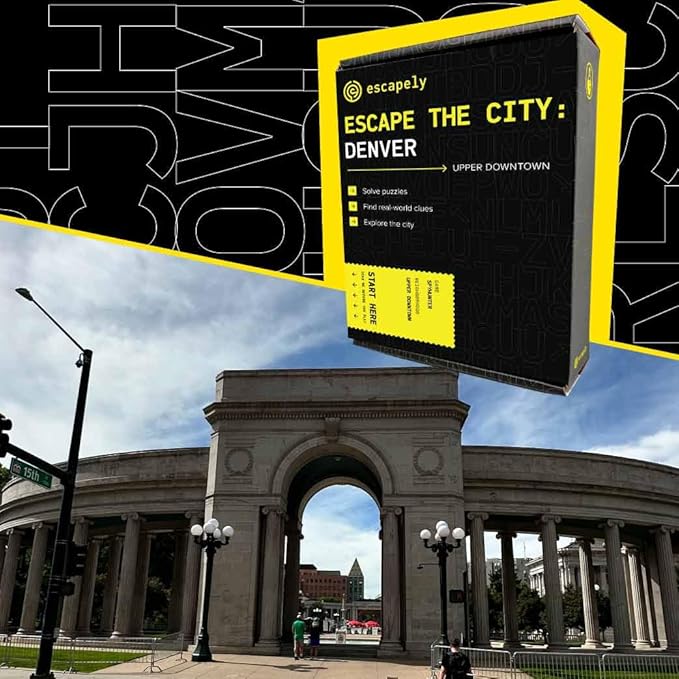 Denver Outdoor Escape Room | Upper Downtown Scavenger Hunt | Gifts for Adults &amp Families | 1-6 Players 2-3 Hours 1.5 Miles Walking Distance