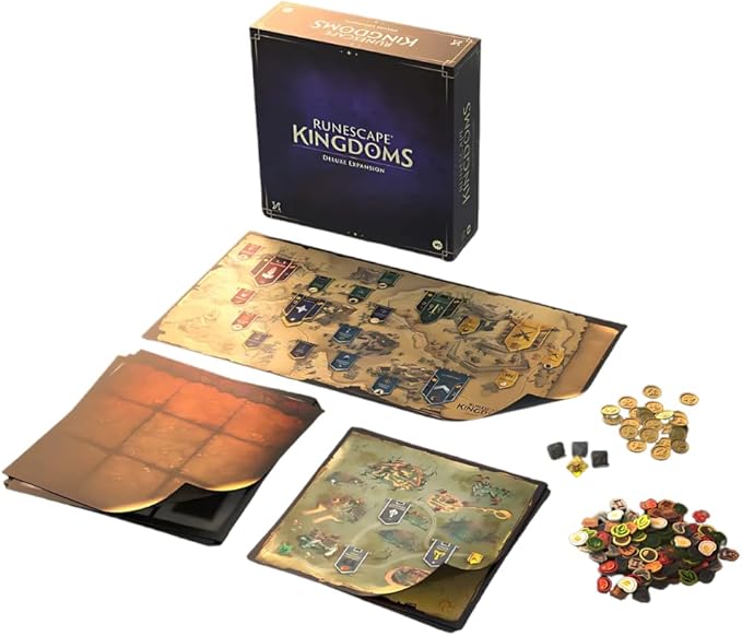 Steamforged Games RuneScape Kingdoms The Board Game Bundle: King Black Dragon Kalphite Queen TzKal-Zuk Culinaromancer and RuneScape Expansion (5 Items)