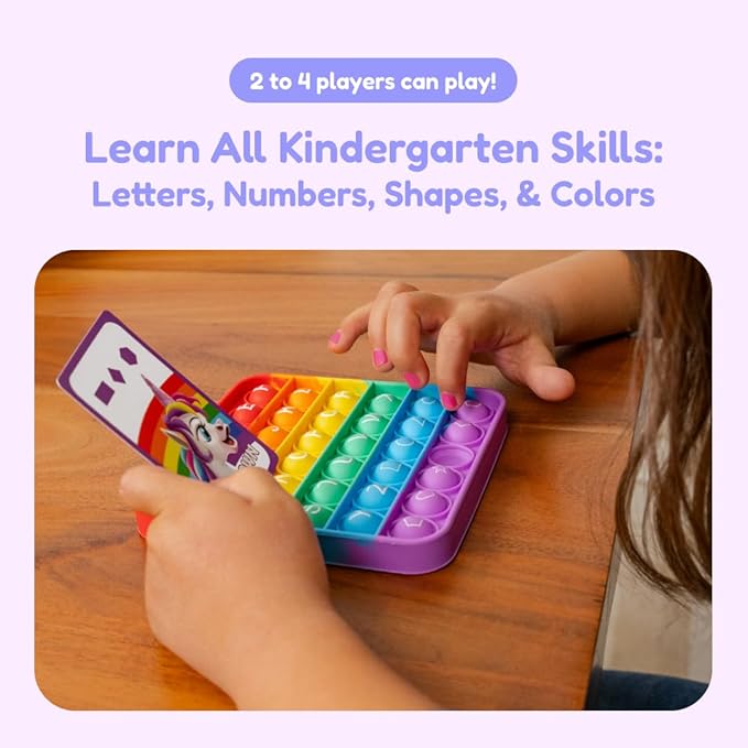 THE FIDGET GAME Unicorns vs Dragons Fun Educational ABC Toys to Learn Alphabet Numbers Shapes &amp Colors Interactive Learning Tools for Pre-K &amp Kindergarten