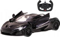 PowerTRC Officially Licensed McLaren P1 1:14 Scale Model Supercar with Functional Lights | Realistic Open Doors &amp Push Button Features | Sleek Black Design