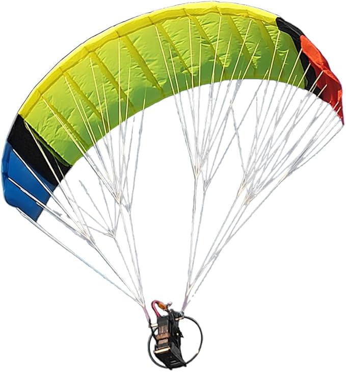 2.4G RC Paraglider with 1.8m Wingspan Nylon Canopy High-Altitude Stunt Flight Paraglider with Foldable Canopy 30 Mins Flight Time Ideal Gift for Outdoor Adventurer (RTF/Random Color)