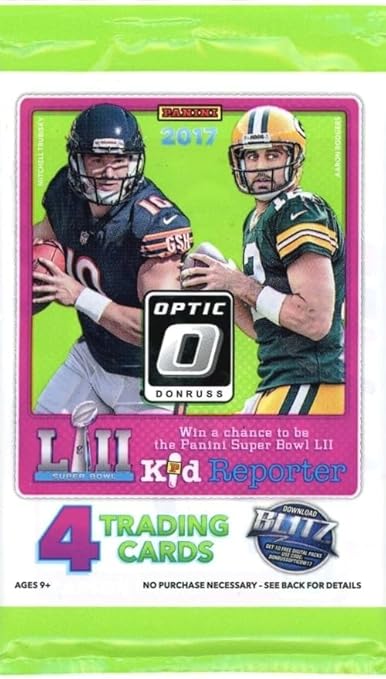 2017 Donruss Optic Football Factory Sealed Pack with ROOKIE Card! Look for Rookies &amp Autographs of Patrick Mahomes Deshaun Watson Christian McCaffrey Alvin Kamara &amp Many More!