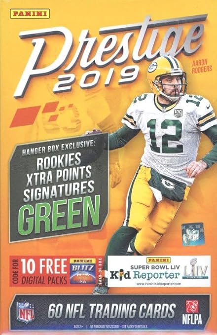 2019 Panini Football Prestige EXCLUSIVE HUGE 60 Card Factory Sealed HANGER Box with 5 ROOKIES &amp 10 INSERTS/PARALLELS! Look for RCs &amp Autos of Kyler Murray Josh Jacobs Drew Lock &amp More!