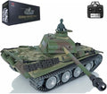Heng Long Panther G RC Tank 1/16 7.0 Customized RTR 3879 with Smoking Metal Tracks Wheels Barrel Recoil 360 Rotating Turret Infrared Combat BB Shooting Airsoft
