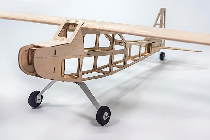 Balsa Wood Airplane Kits T05 Vogee-08 Training Plane 32 Wingspan Laser Cut Unassembled Flying Model Aircraft to Build DIY RC Airplane Kit for Adults (KIT Only)