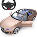 RASTAR BMW i4 Remote Control Car 1/14 BMW i4 Concept RC Toy Car Golden BMW Model Car Diecast for Kids Boys Adults