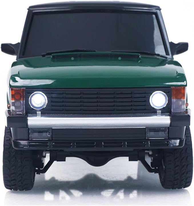 US in Stock 1/18 2.4G RC Rock Crawler Car LDRC Ld18401 4Wd RC Climbing Car Simulation SUV Vehicles Brushed Motor Esc Servo RTR Hobby Grade Model for Birthday Gift(Green)