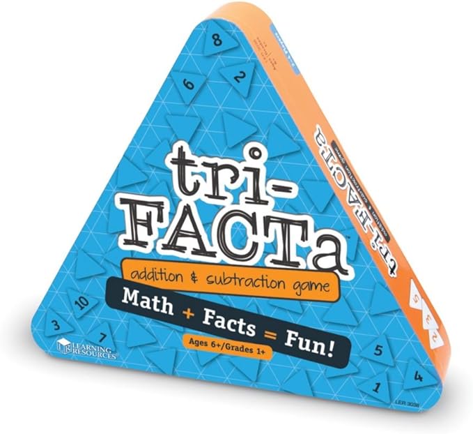 Learning Resources tri-FACTa Addition and Subtraction Game Early Math Skills Ages 6+