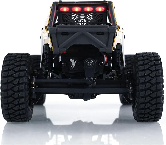US in Stock 1/24 4x4 UDI RC UCX2405PRO RC Rock Crawler Model Brushless Motor ESC Radio Controlled Off-Road Vehicles LED Lights RTR Car Battery Hobby Model(Yellow)