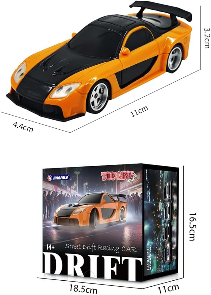 1/43 Scale RC Mini Racing Car Full Proportional Electric Mini Racing Drift Car Model with Lights (RTR) - Standard Version