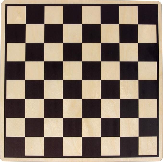 Basic Wooden Checker/Chess Board - Made in USA